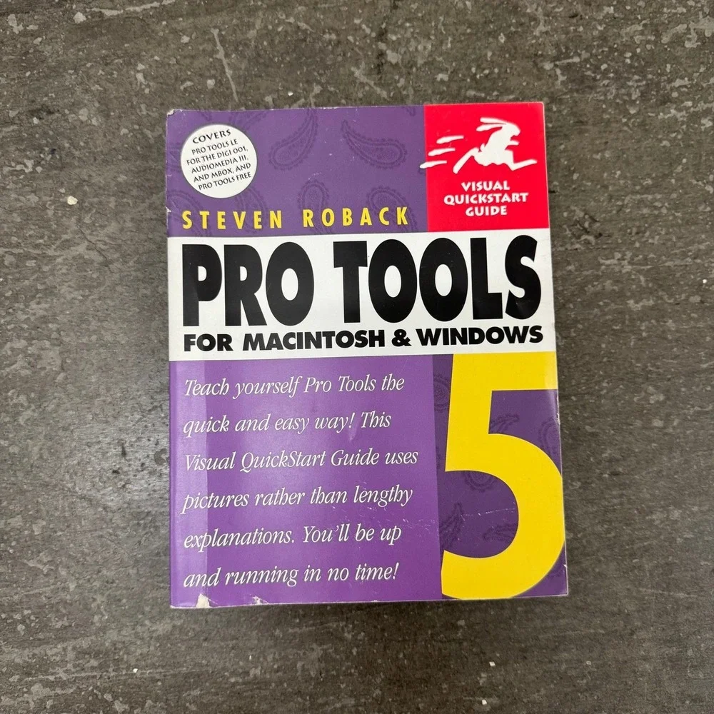 Peachpit Press Pro Tools 5 Book Unisex OS Purple Good Visual QuickStart Guide